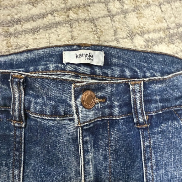 Kensie Women's Blue Cargo Jeans - Picture 3 of 3